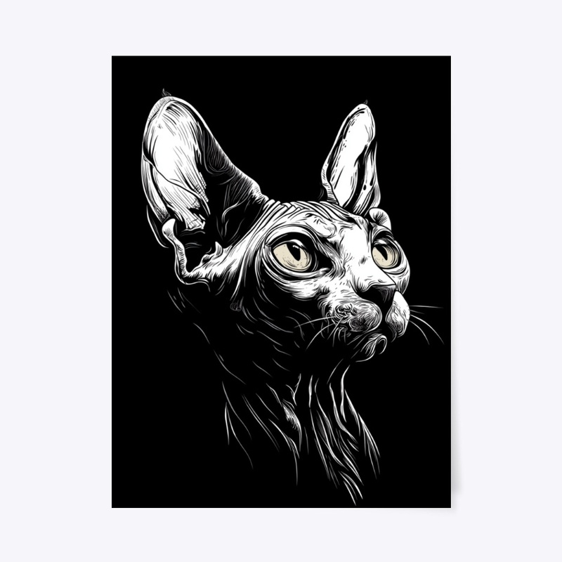 Minimal Sphynx Cat