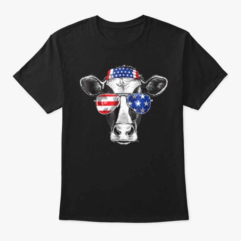 Vintage Patriot Cow Tshirt