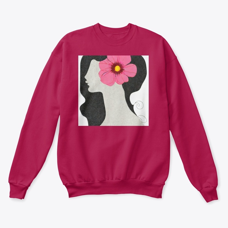 Pink floral lady