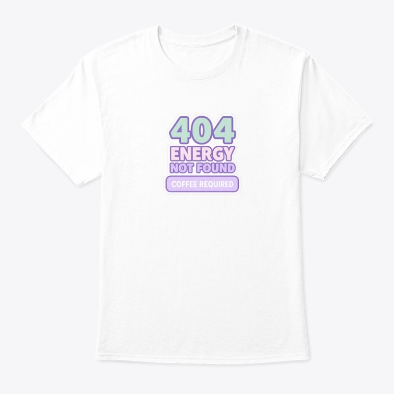 404 Energy | Coffee Req. Glitch Design