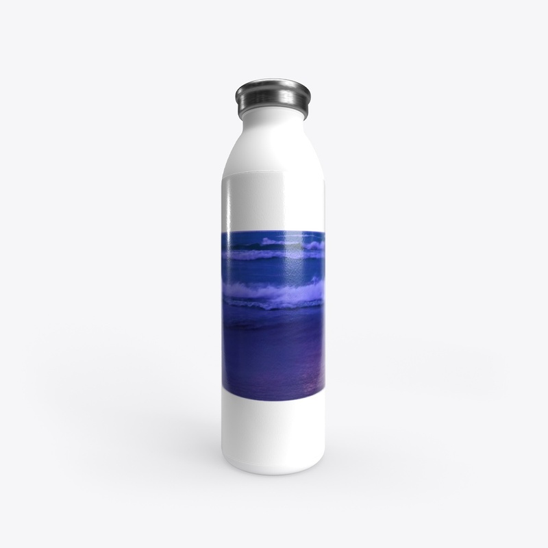 Moderate Lake Waves- White Water Bottle