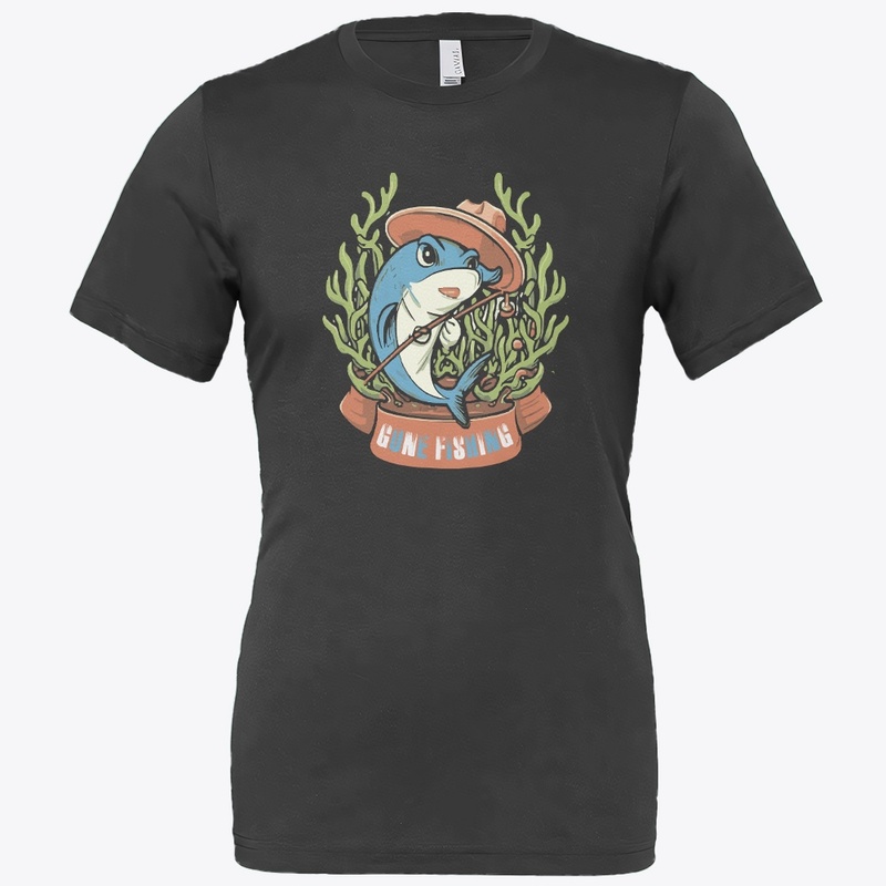 Gone fishing t-shirt design