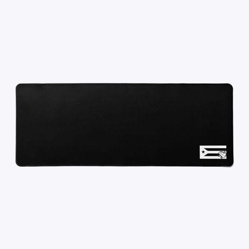 B&W Puerto Rico Flag with Coqui