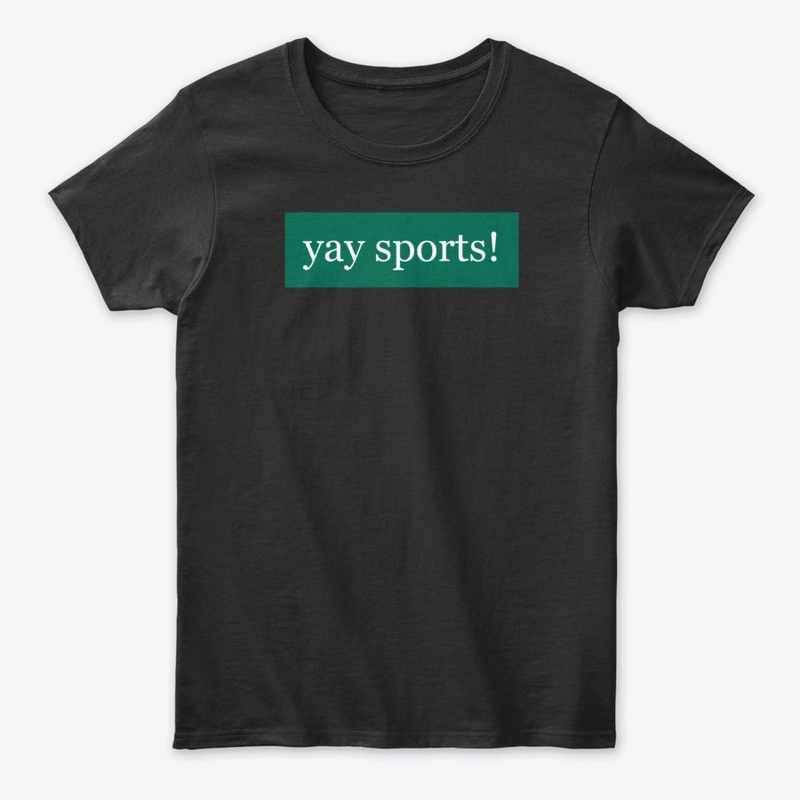 Yay Sports Written in White on Green