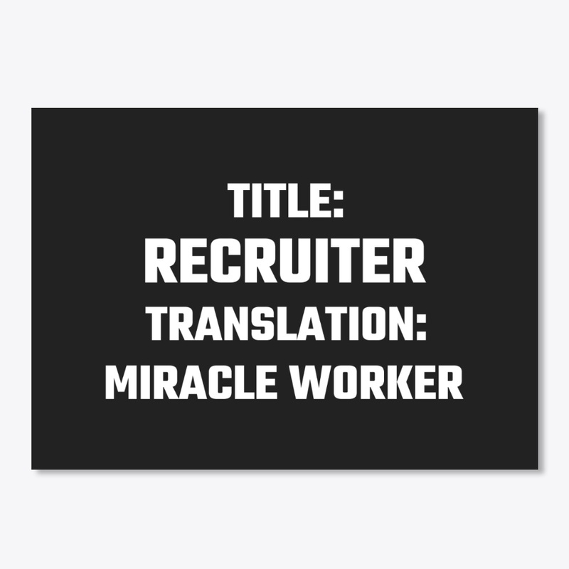 Title Recruiter Translation Miracle Work