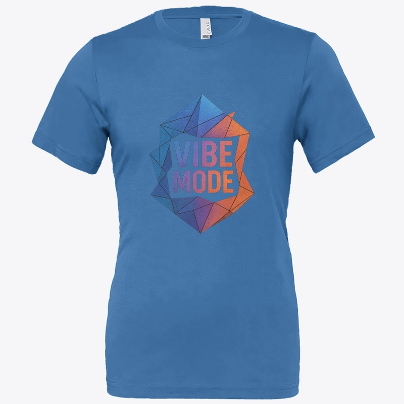 VIBE MODE Geometric Casual T-Shirt