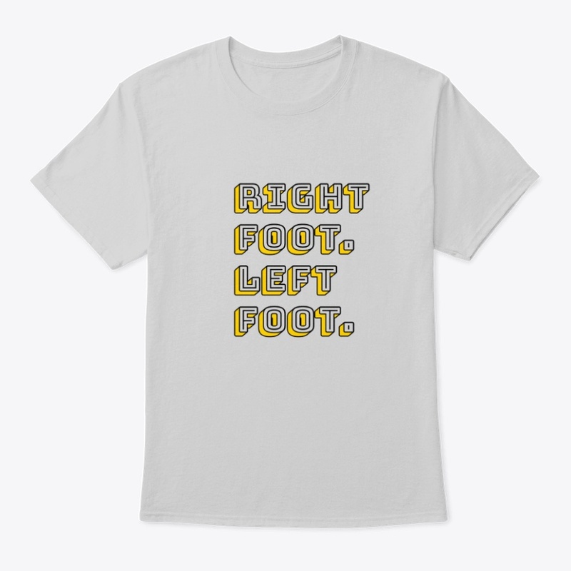 Right foot,Left foot simple  design 