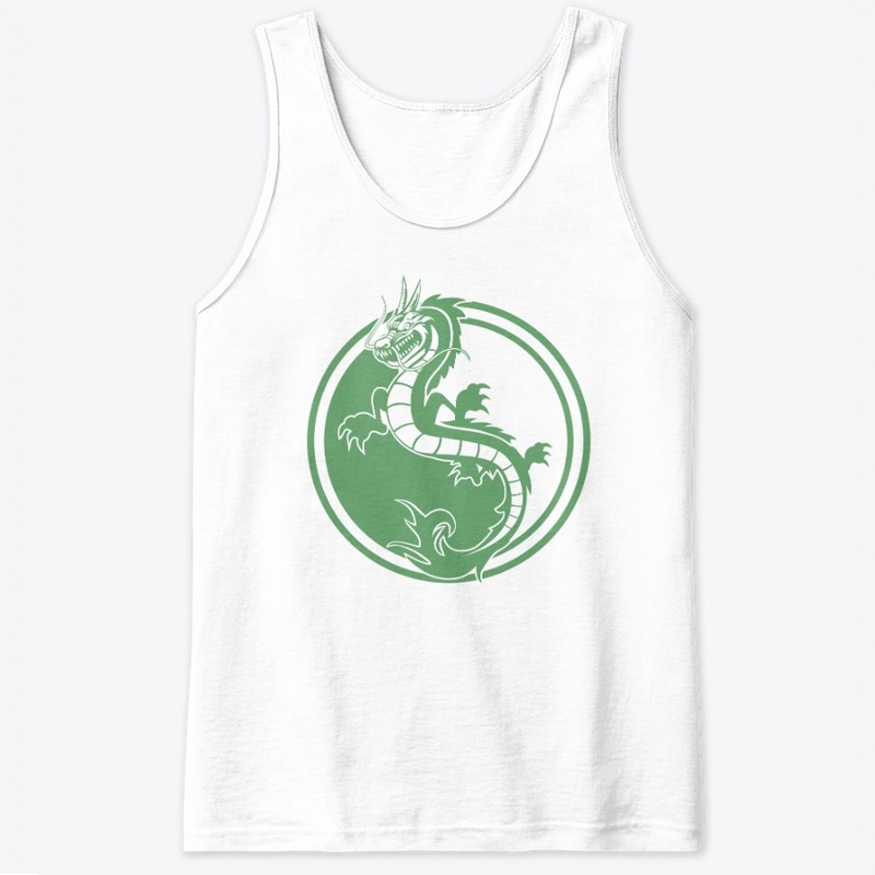 Yin and Yang Green Dragon