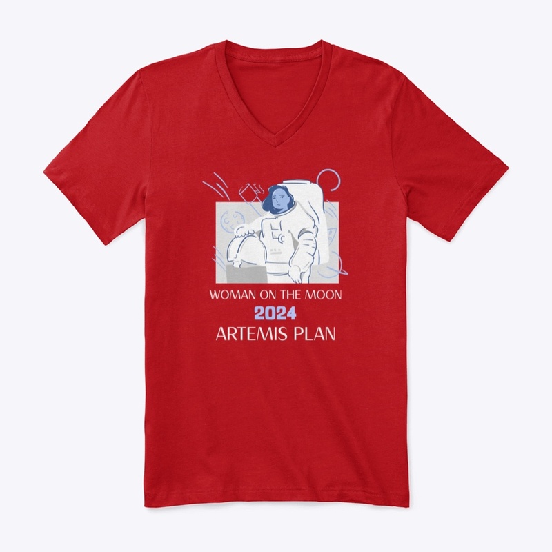 Woman on the moon shirt