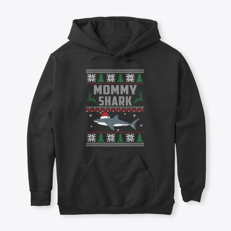 Mommy Shark, Christmas Matching T-shirts