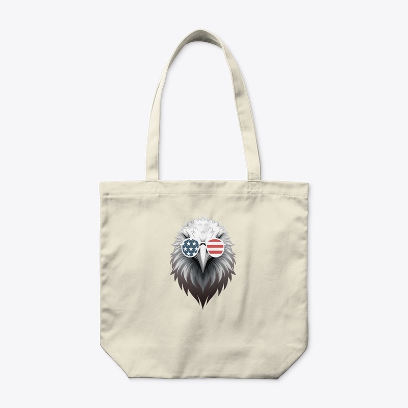 Eagle Art with American Flag Sunglasses