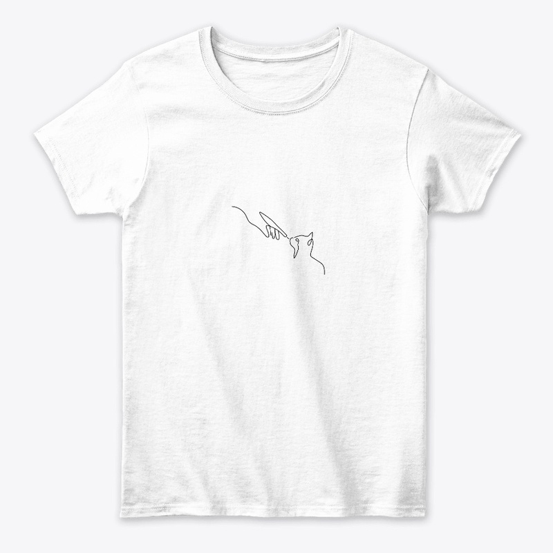 Cat mom line art t shirt