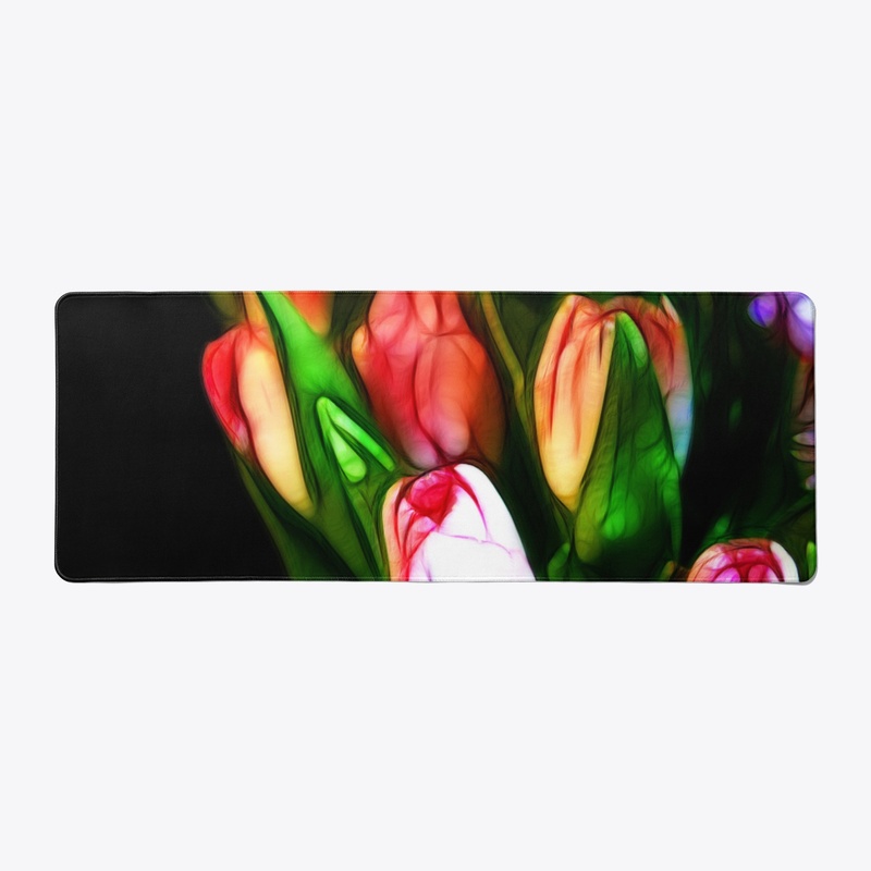 Abstract Pink Tulips