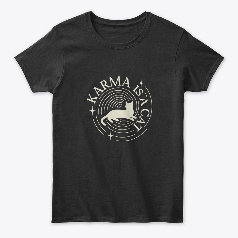 Karma Is a Cat Pastel Art Gift  