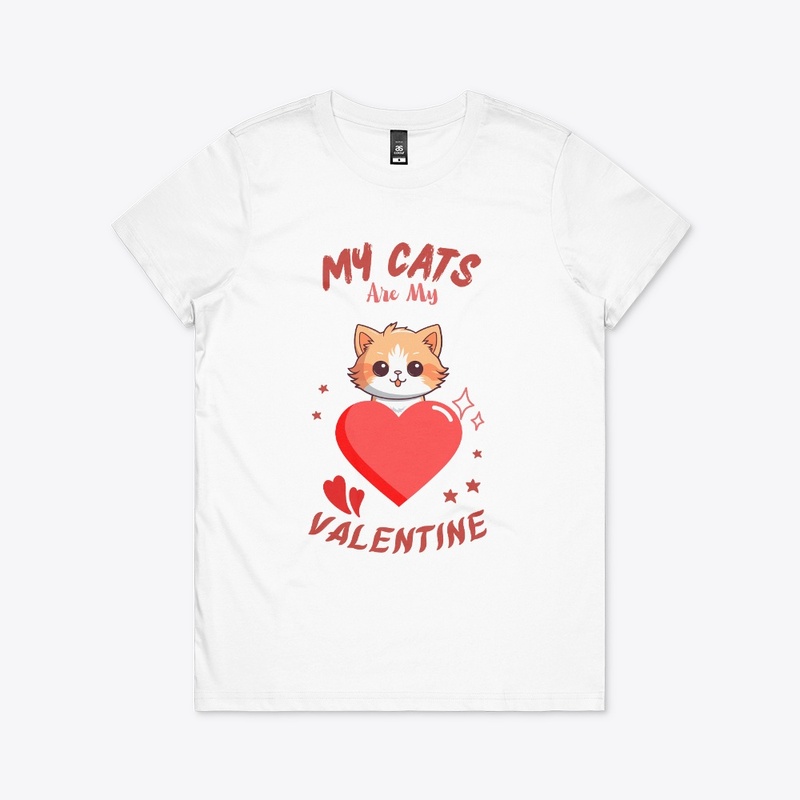 Cat Lovers Valentine Day's T-Shirt