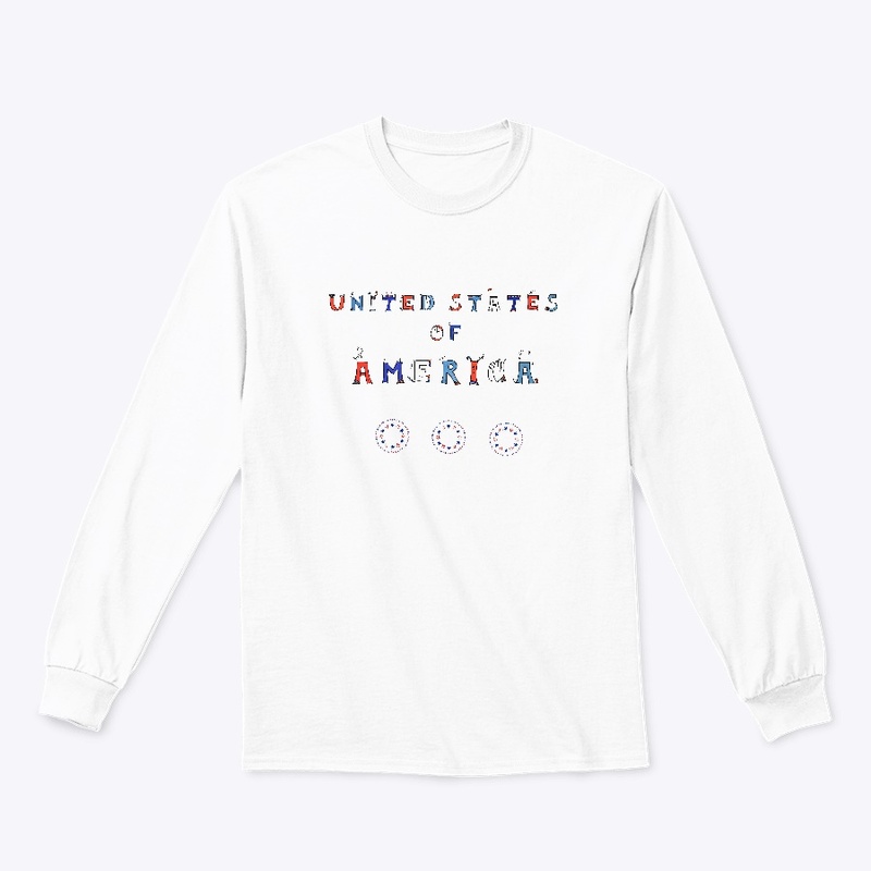 United States of America Word Art