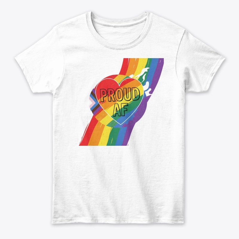 Proud AF Pride Heart