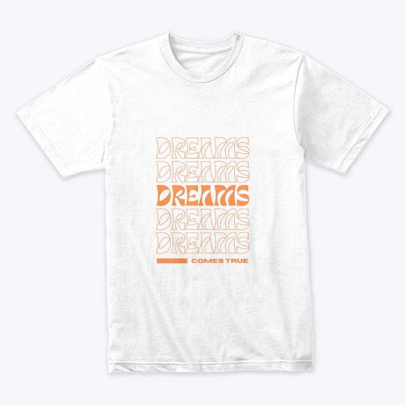 Orange Modern Typography T-shirt