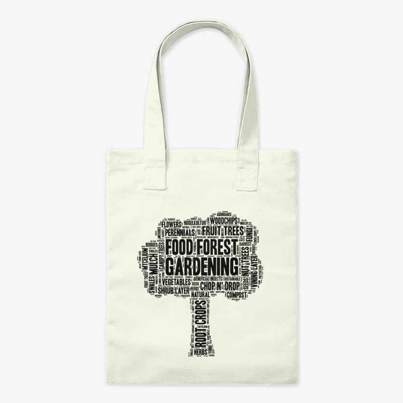 Food Forest Gardening Black Lettering 
