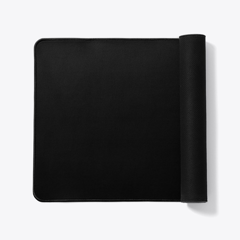 Logo Desk Mat Black T-Shirt Back