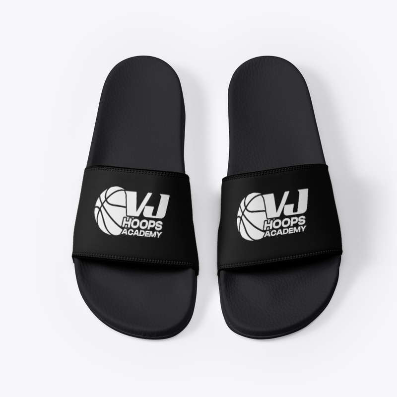 Black Base VJ Hoops Academy Slides