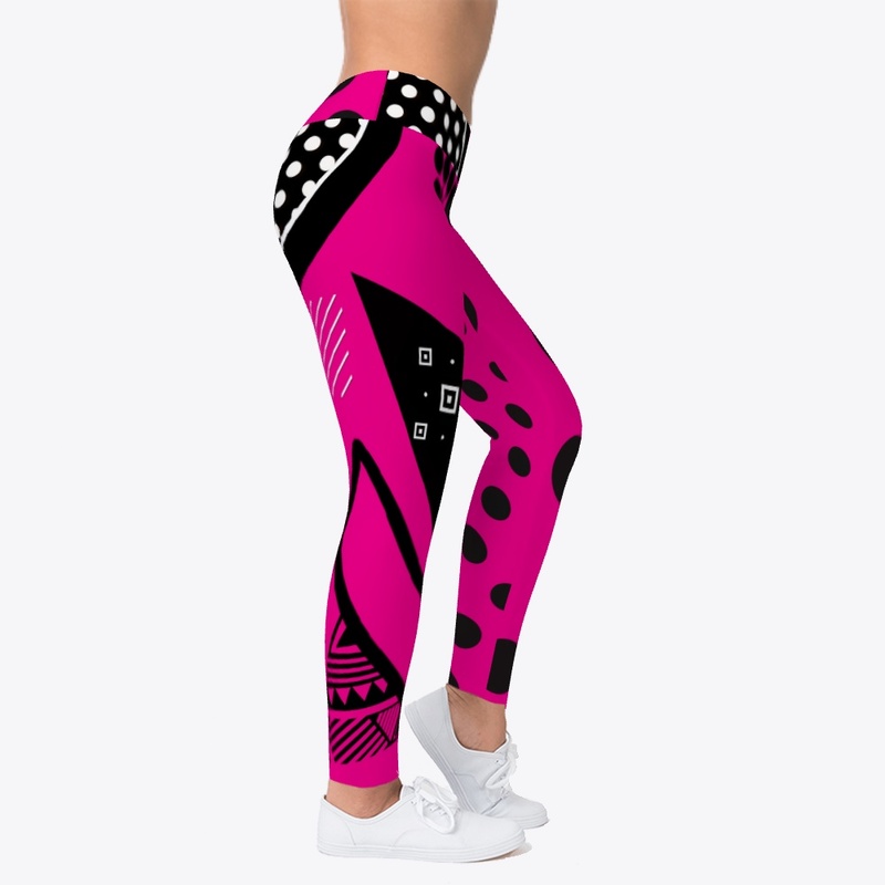 Pink Black Geometric Pattern