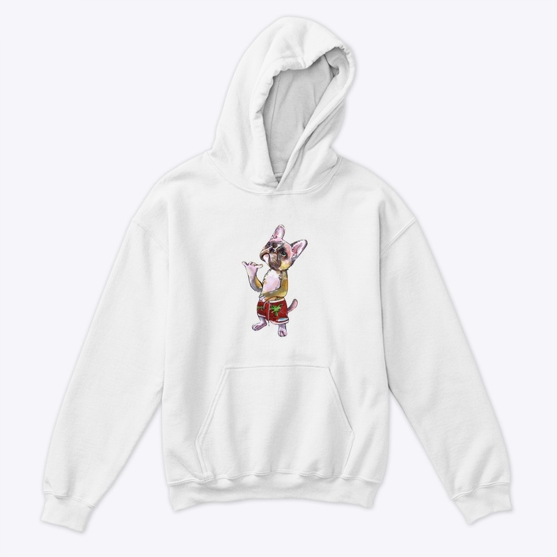 Frenchie surfer 