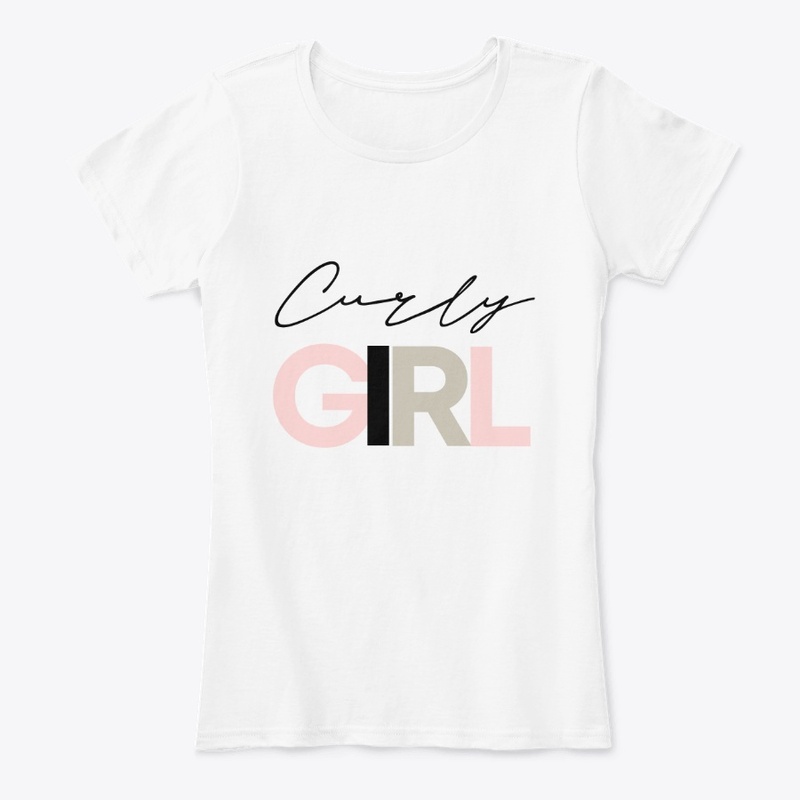 Curly Girl Tee-White