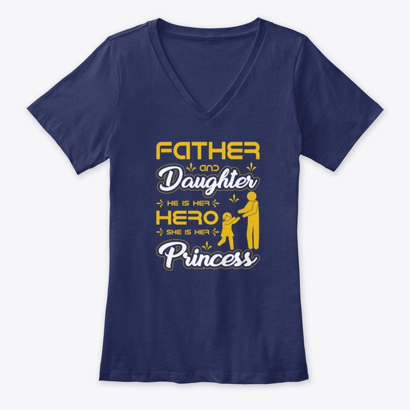 Father and Daughter T Shirt Design