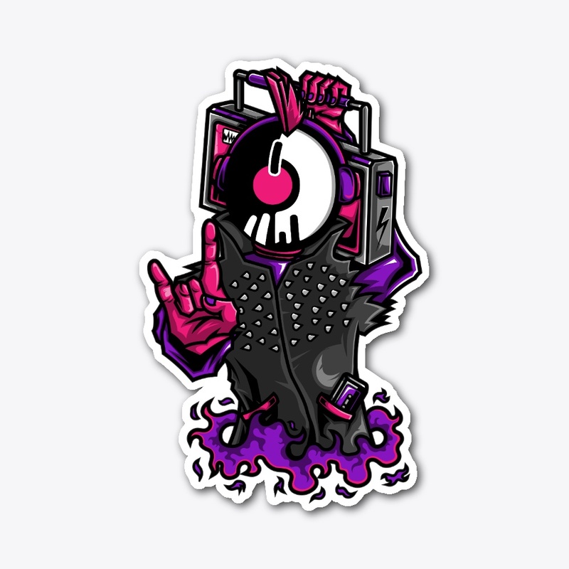 Punk Rock "Vinyl Head" T-Shirt