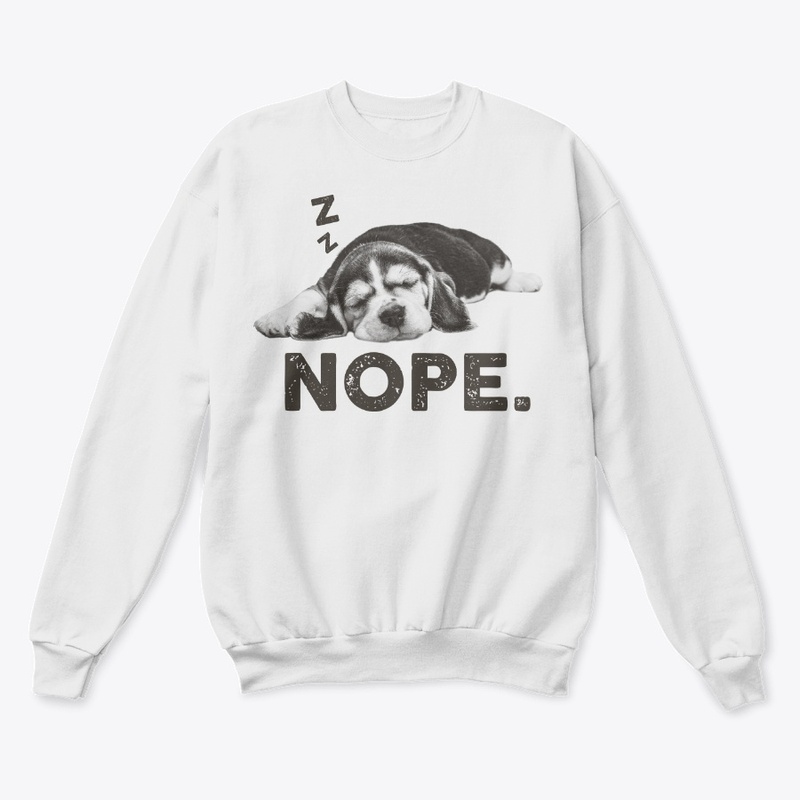 Funny Lazy Nope Beagle Dog Themed Gift