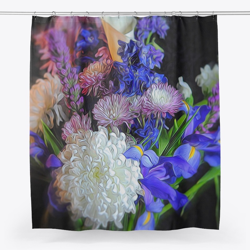 Blue Purple White Bouquet