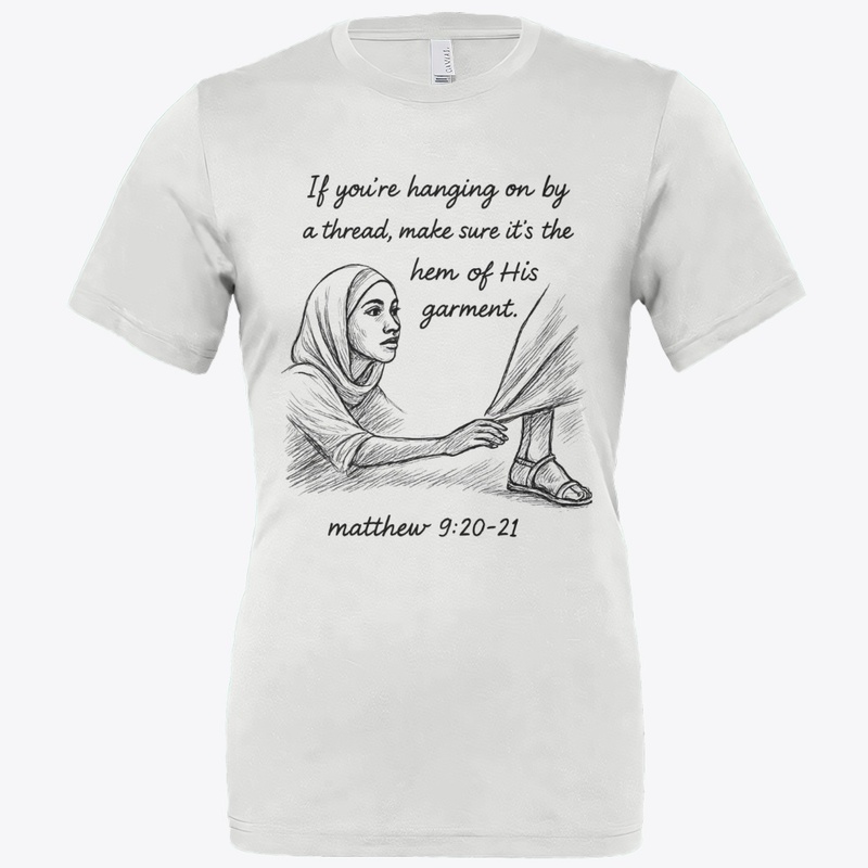 The hem of his garment.