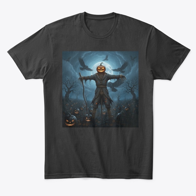 Scarecrow In Haunted Pumpkin Patch