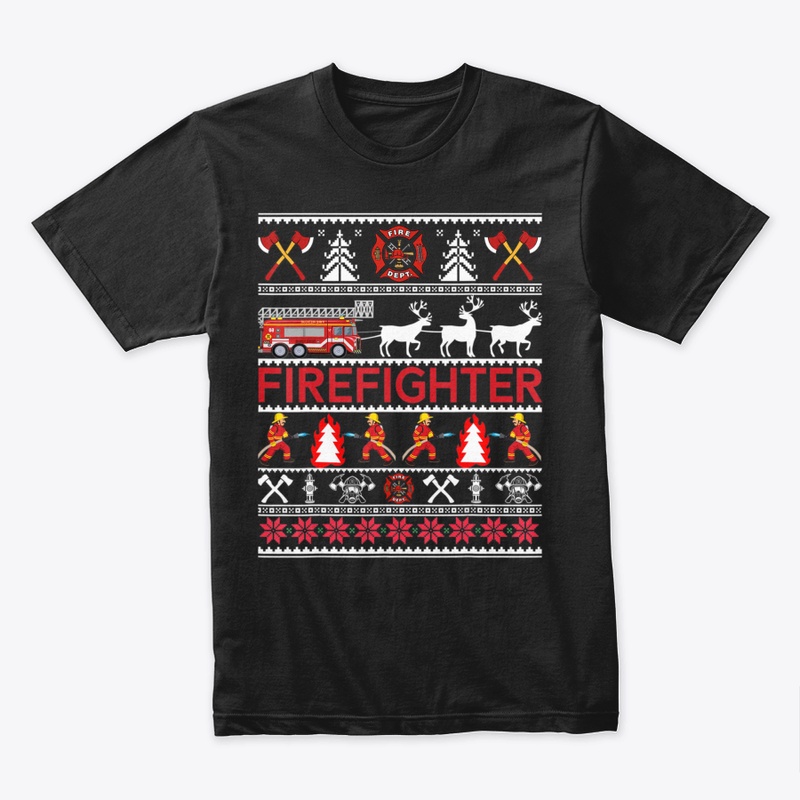 FIREFIGHTER UGLY CHRISTMAS SWEATER