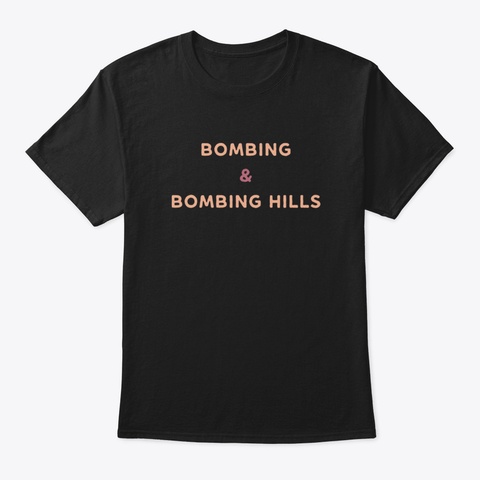 Hiking Q8bf6 Black T-Shirt Front
