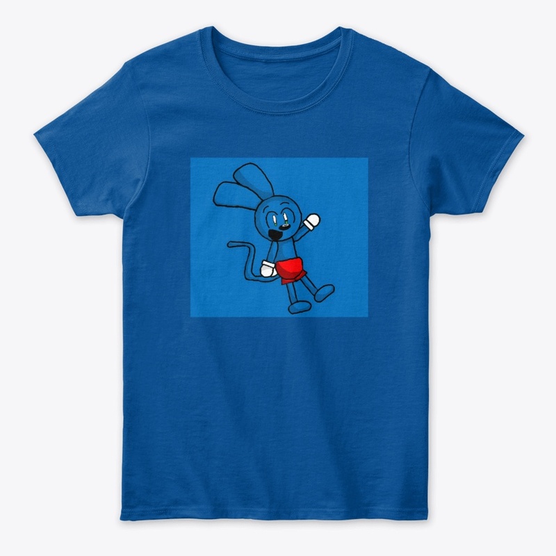 Riggy with blue background