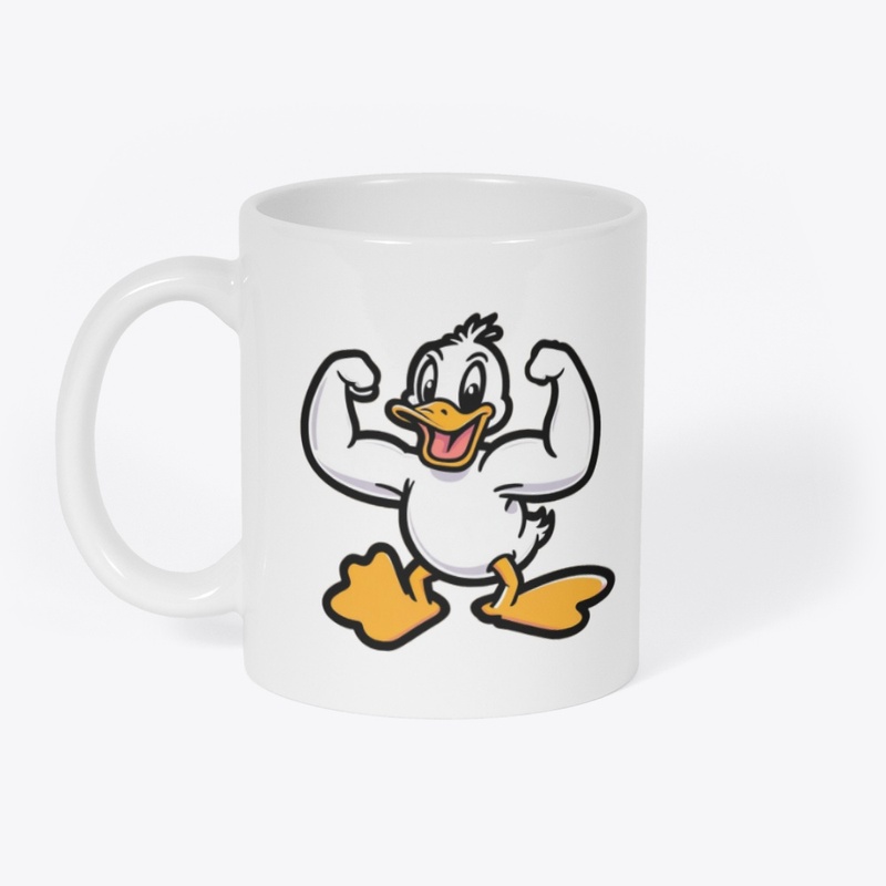 Ducky flexing muscles