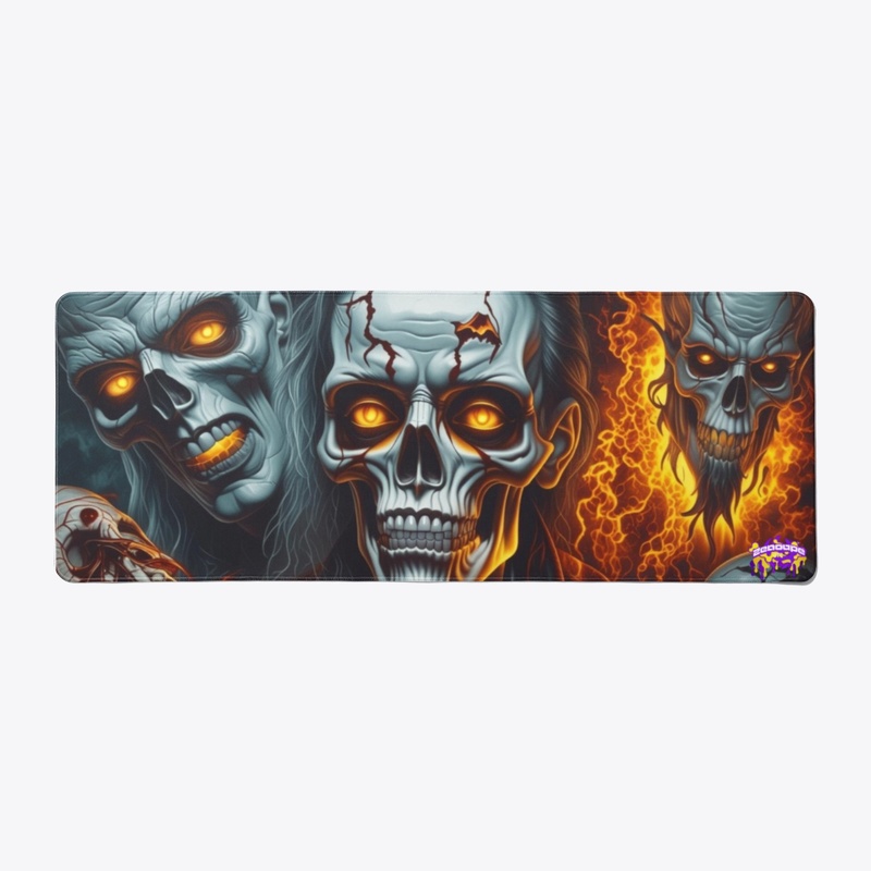 Halloween Dawn Spirit World Desk Mat