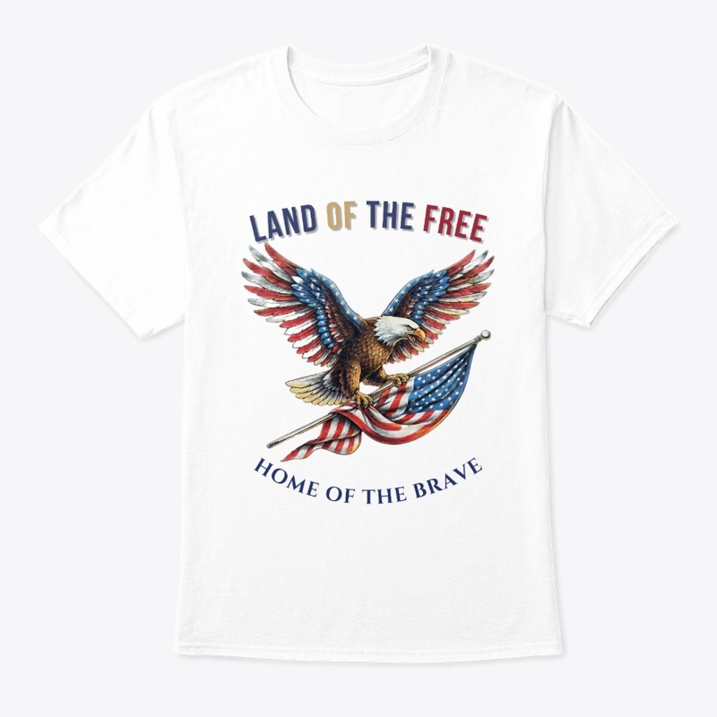 Land Of The Free Patriotic Eagle Tee
