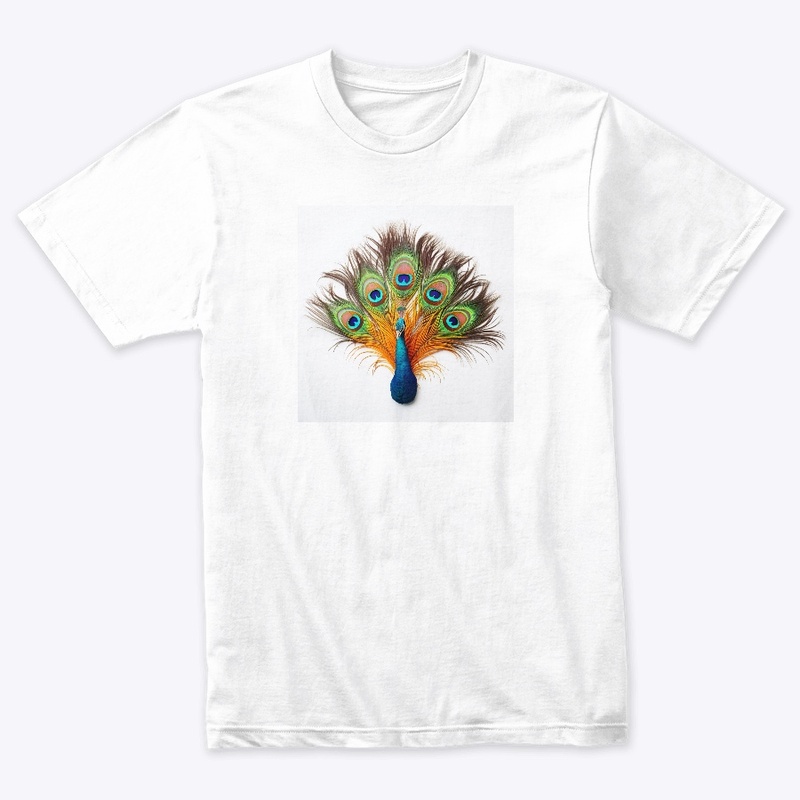 A peacock that shows all the colours