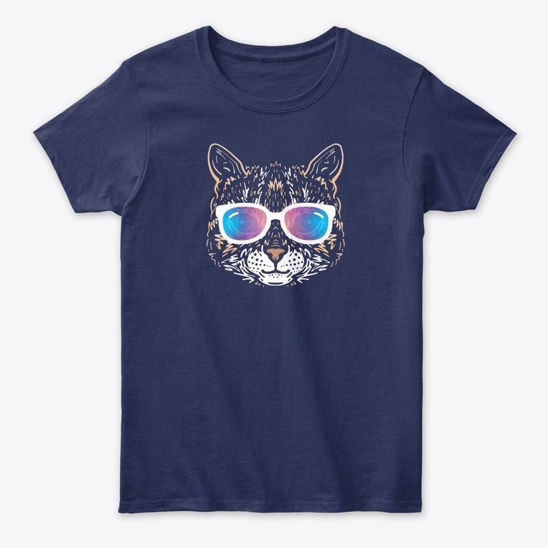 Cute Cat in Sunglasses (Colored+sg04)