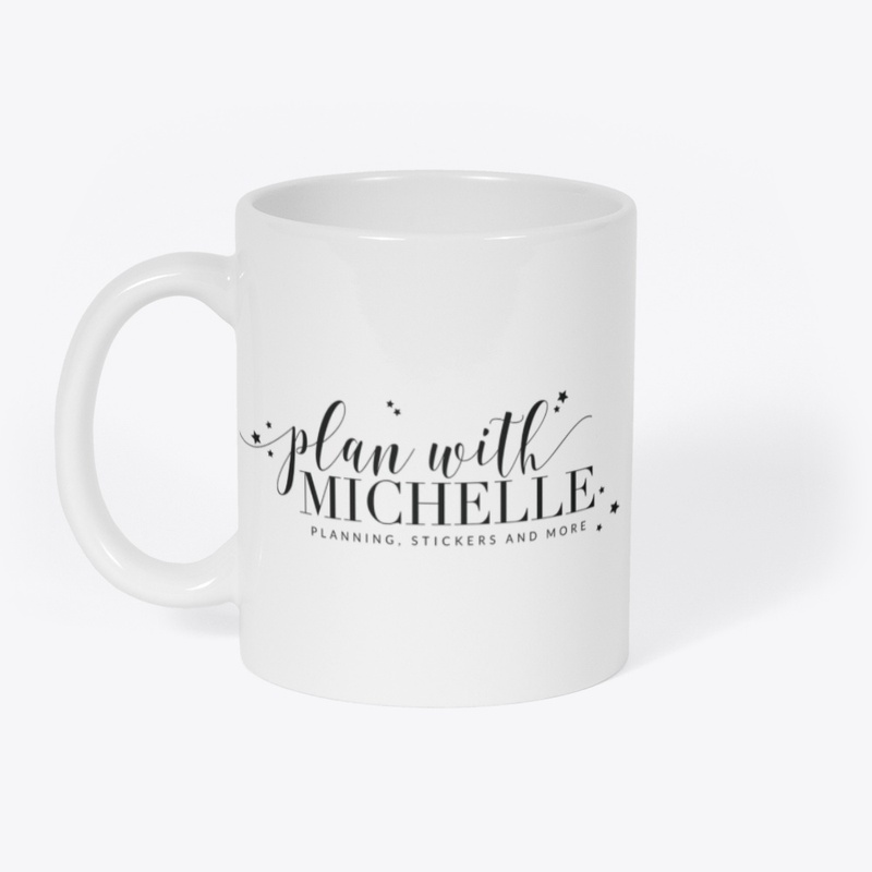 Plan With Michelle White Mug with Logo