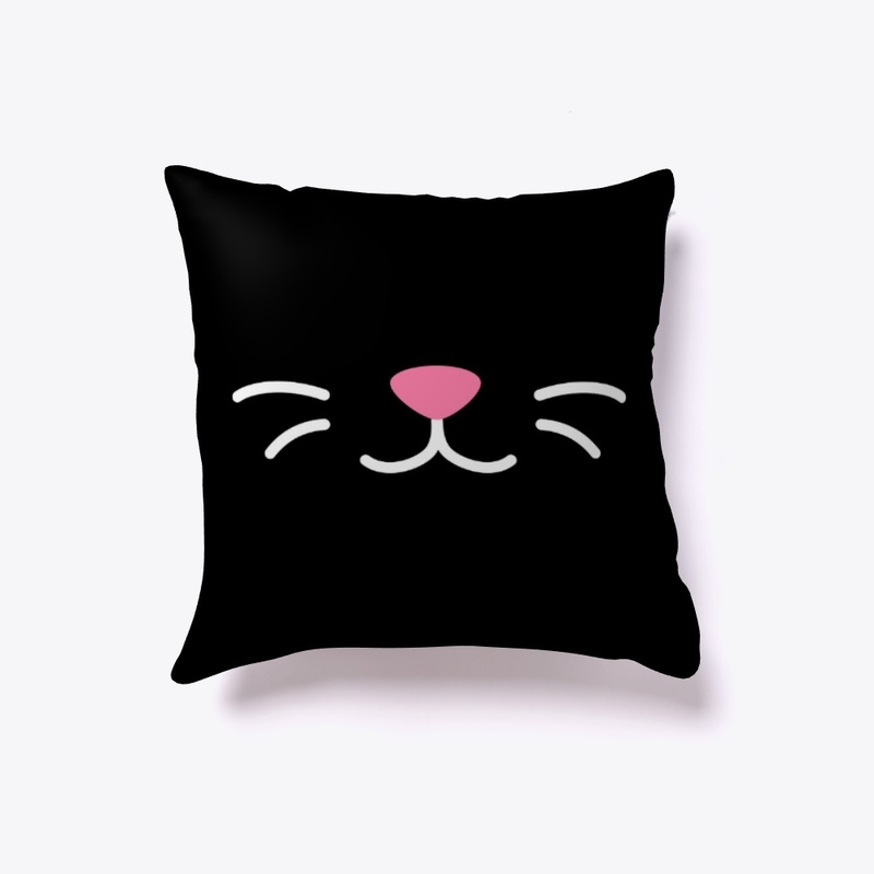 Cat lips face white