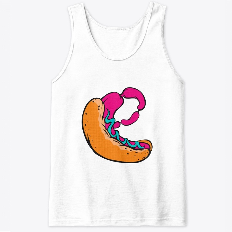 Funny hot dog