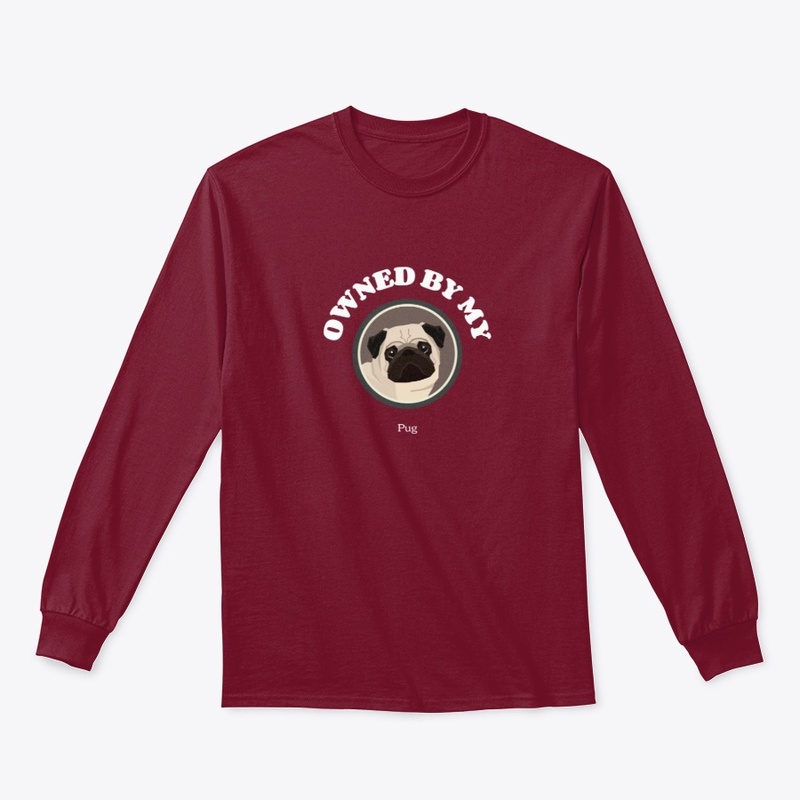 OWNED BY MY PUG CUTE DOG DESIGN