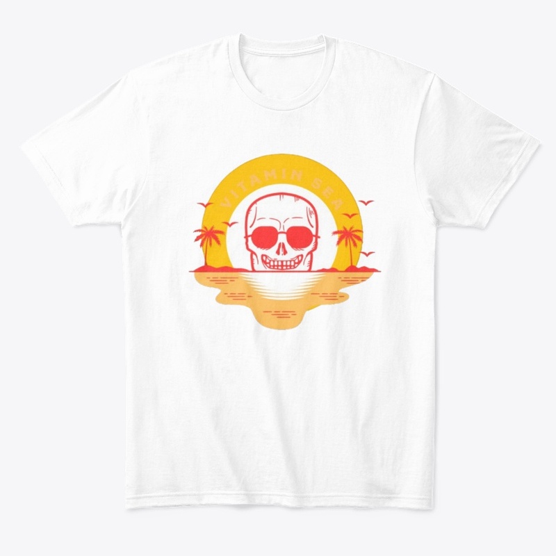 Sunset with skull