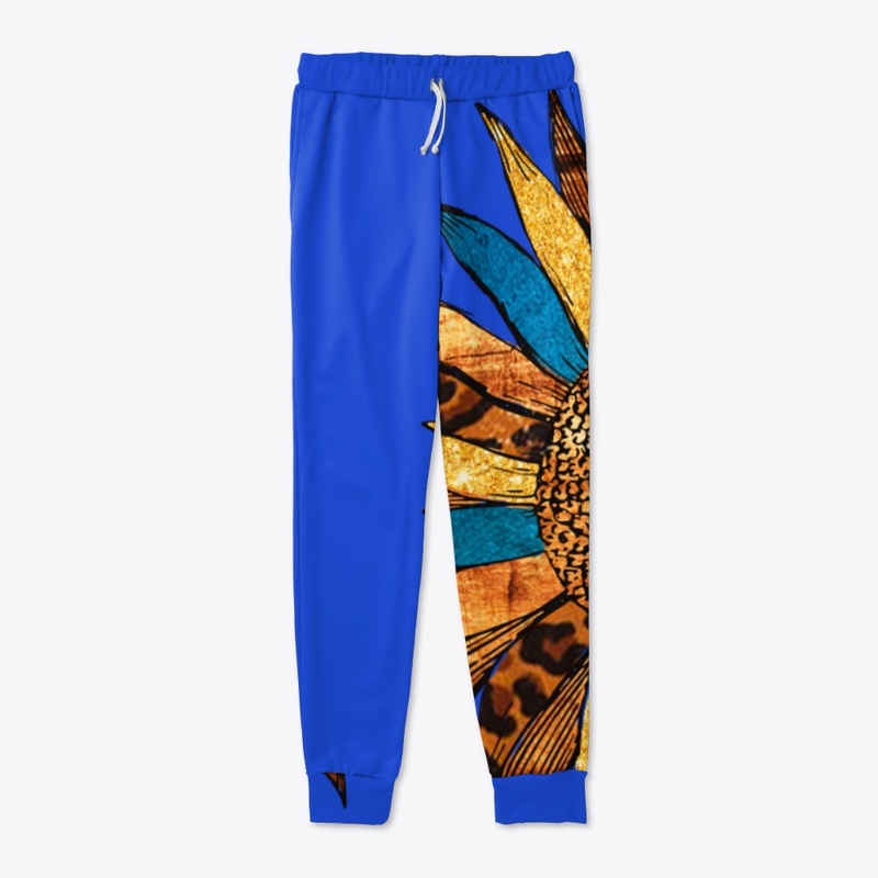 Sunflower with leopard print