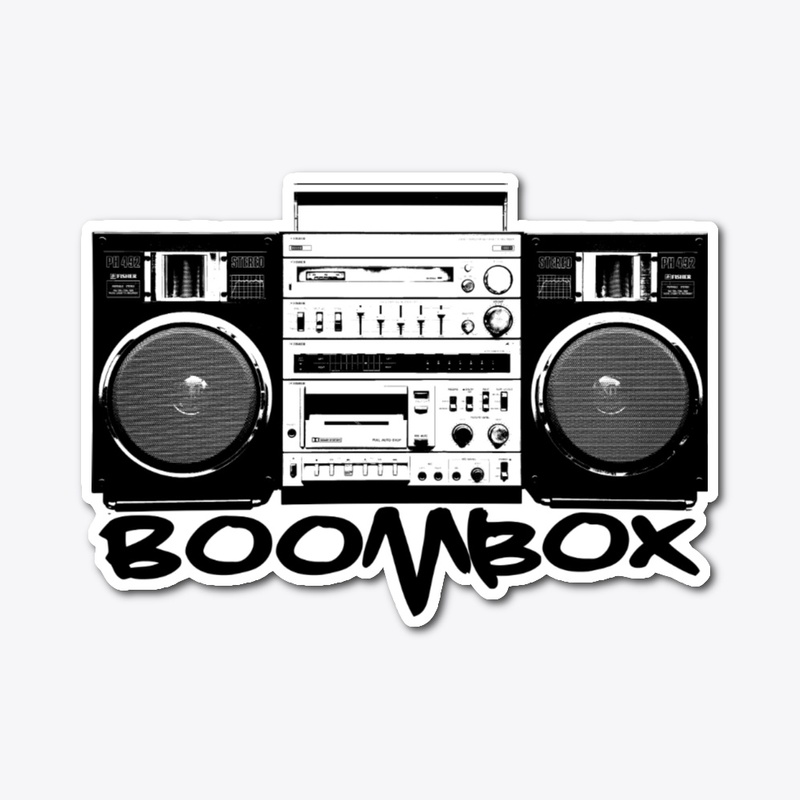 Fisher Boombox Sticker