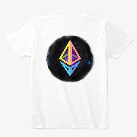 Ethereum Singularity White T-Shirt Back